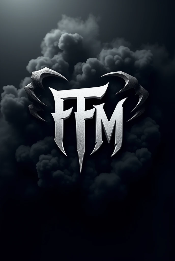 Make an e-sports logo, with claw and black smoke effects, with the logo *ffm*