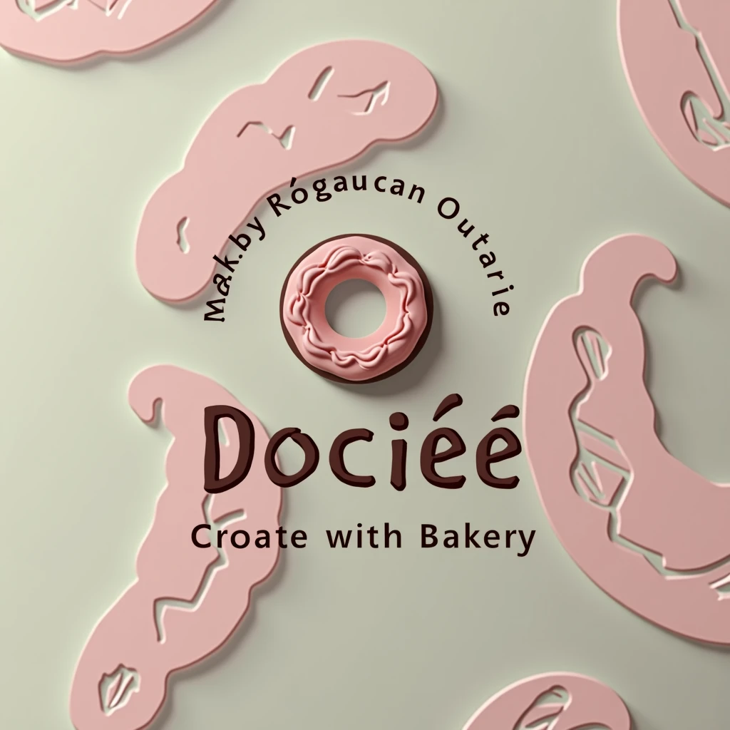 Create a logo for your bakery "Docieê", Design must be creative, using a charming font and visual elements, reflecting the variety and quality of the products.