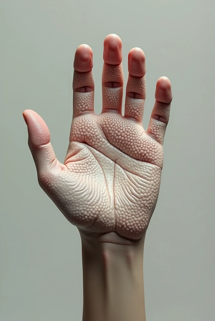 Imagine a hand with trypophobia 