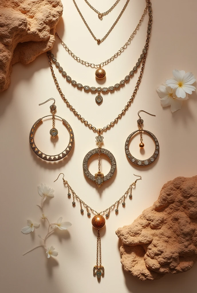 I used it in an advertisement for my accessory jewelry store called Takustik, with no human faces in the background "acoustic" Create a specific photo that says.