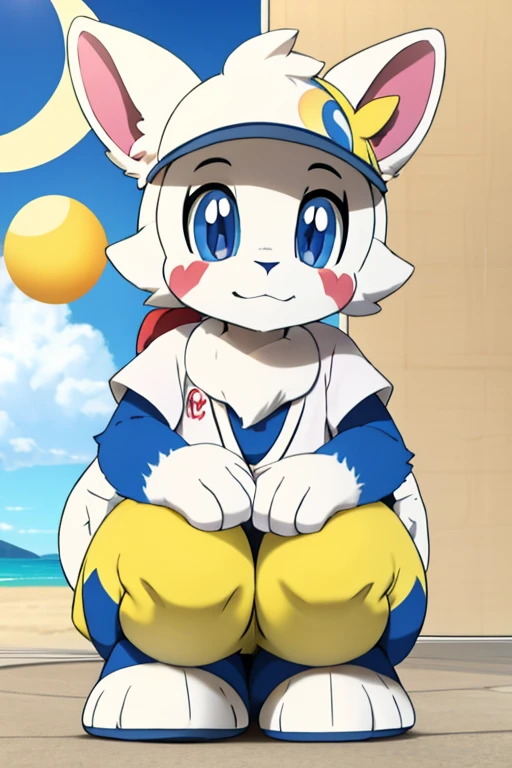 Furry female goat alola pokemon sun and moon fursuit mascot baseball style