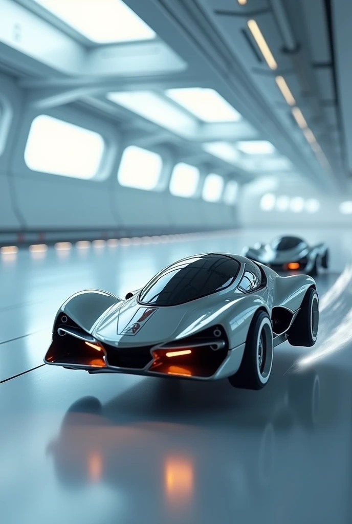 Small futuristic remote control cars