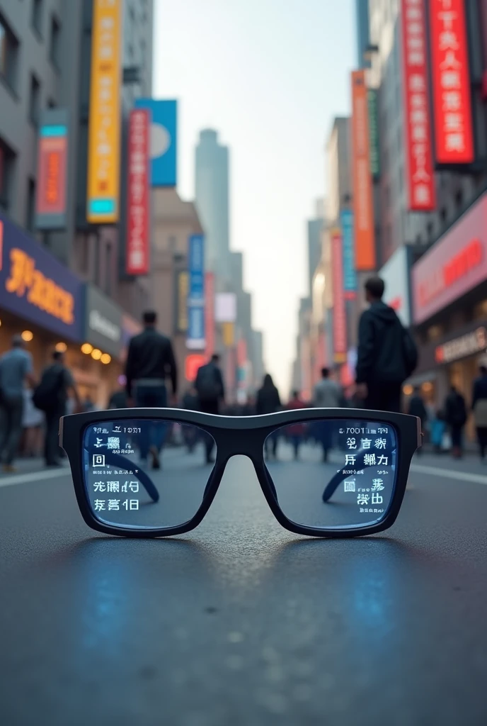 Give me a picture of some translating glasses (that translate any language in the world)
