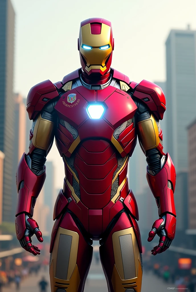 Iron Man in Corinthians uniform