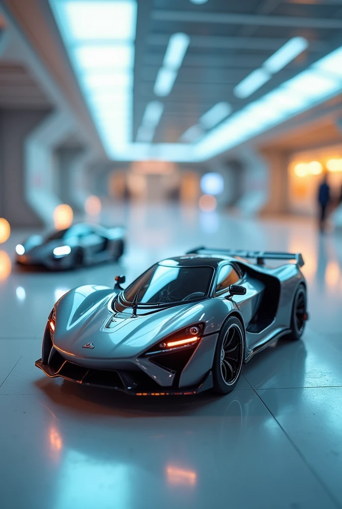 Small futuristic remote control cars

