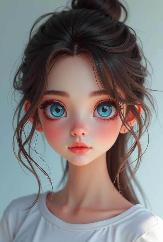 beautiful detailed eyes, beautiful detailed lips, extremely detailed eyes and face, long eyelashes, 1girl, beautiful cica, expressive blue eyes, t-shirt logo, expressive and adorable look, cibi style, t-shirt design, general shot, (best quality,4k,8k,highres,masterpiece:1.2),ultra-detailed,(realistic,photorealistic,photo-realistic:1.37),vivid colors,digital painting,character design,cute,adorable,beautiful,stylized