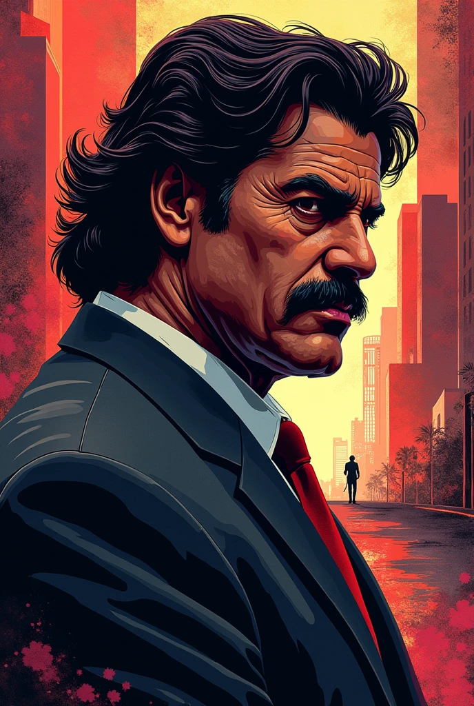 Pablo Escobar Gaviria manga style