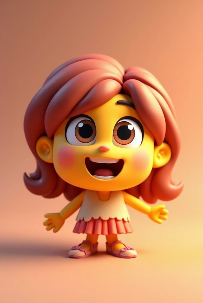 Emoji emoction 3D Pixar feminino 