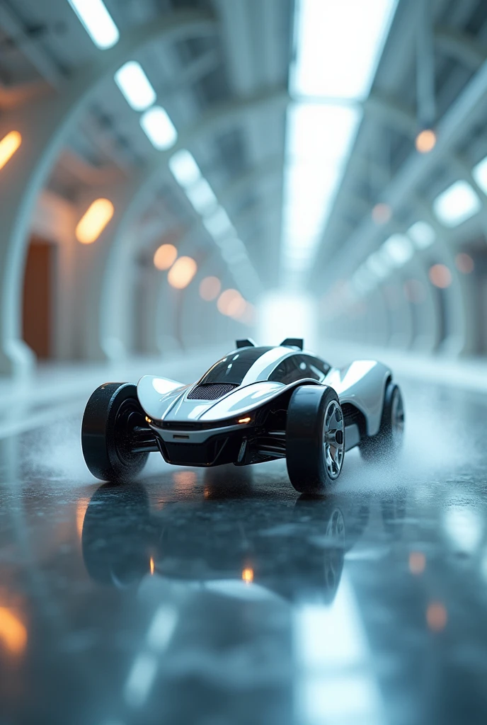 Small futuristic remote control cars