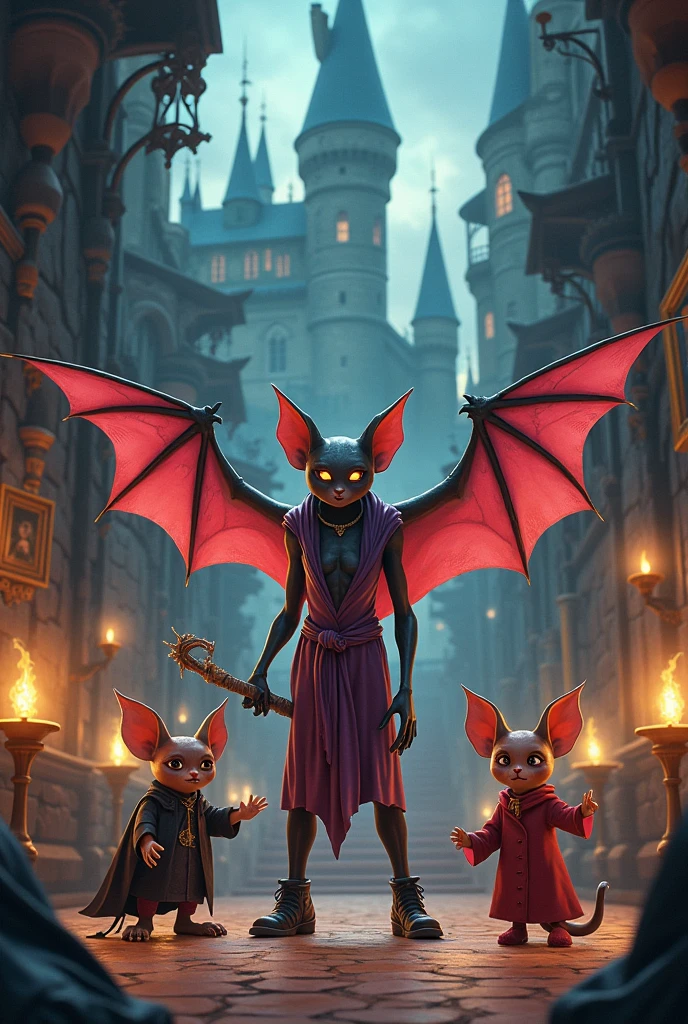 Batty la fea con Friends en hogwarts