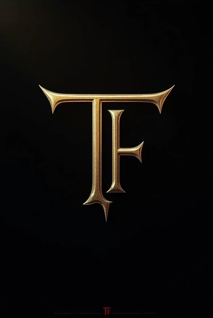 Create a fancy logo with the letters tf

