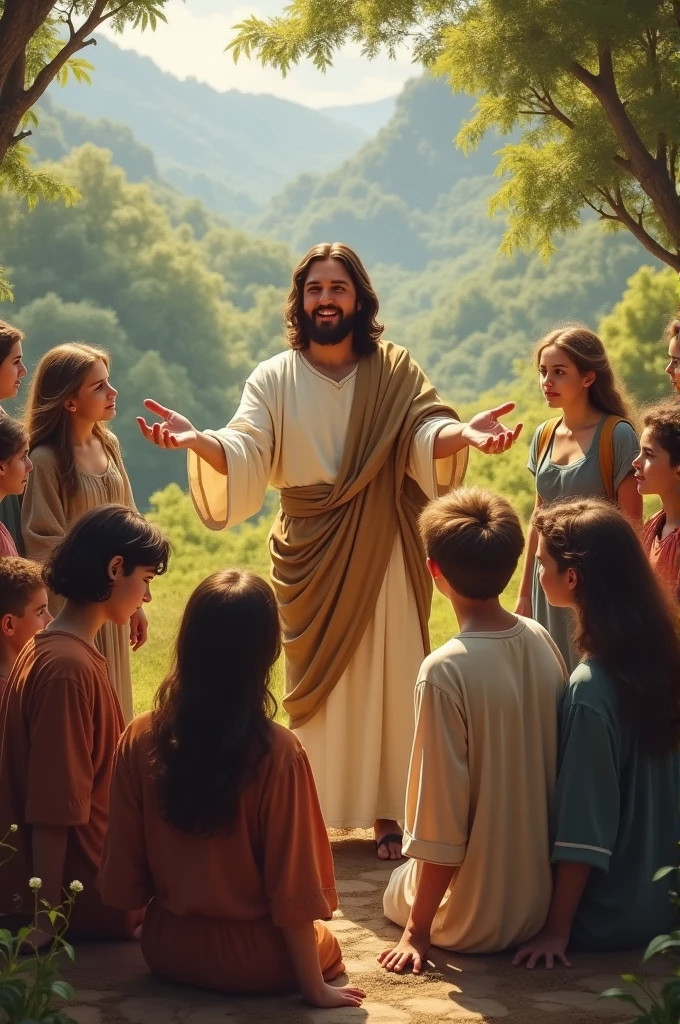 Christ with young people