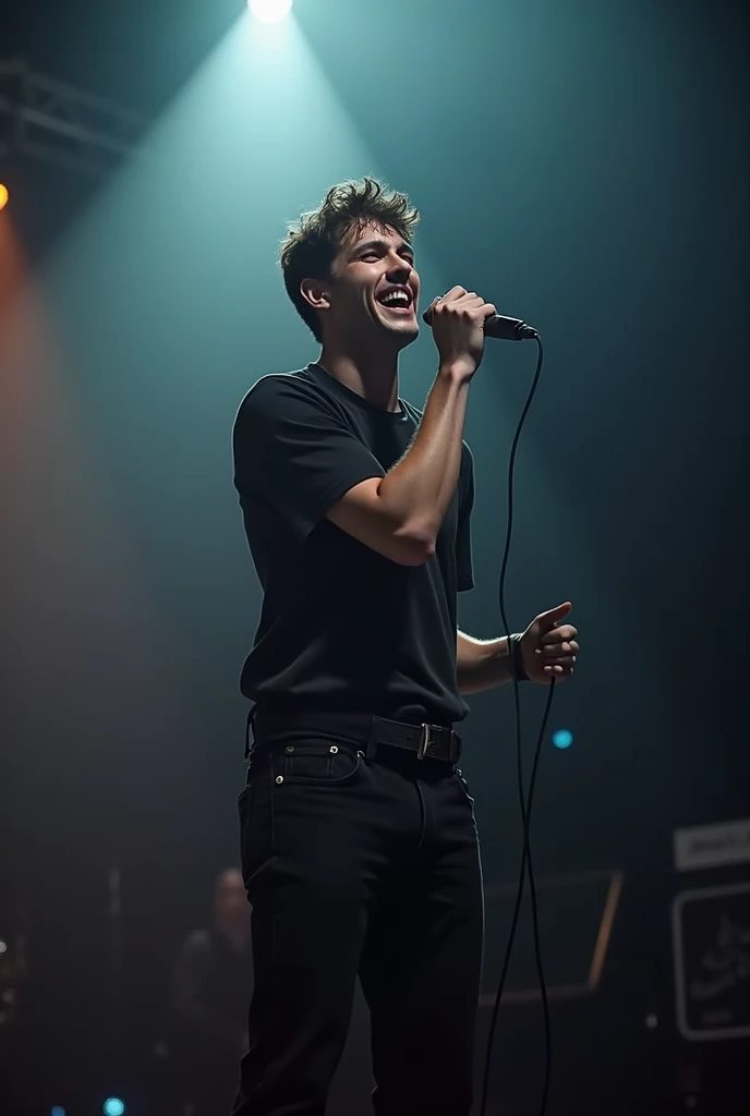 cree moi le même garçon  entrai  de chanter sur scene