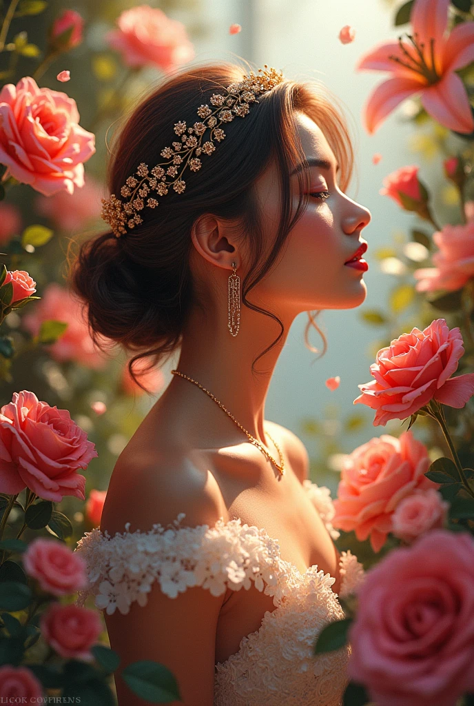 
Zarish name display picture of roses and flowers 