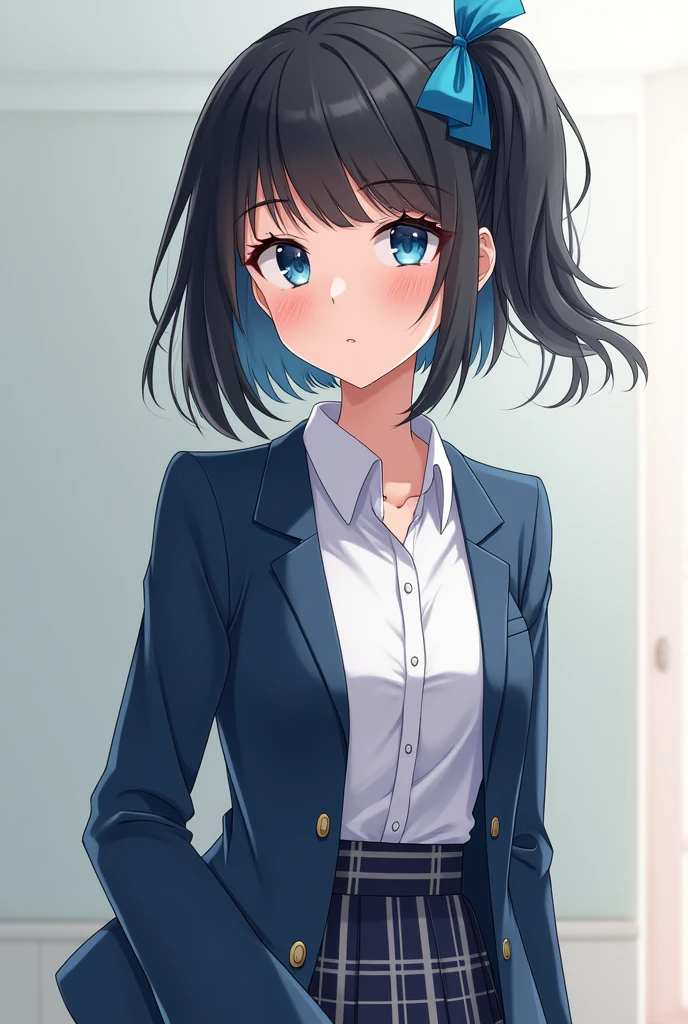 Ruka's most identifying features are her short black hair and blue eyes tied up with a ribbon, usually a blue one. With her ribbon off, her hair is a voluminous layered bob. She's often in her school uniform, which consists of a white button up with a tie, a blue blazer and a hiked up skirt. During her rental dates, she usually wears a turtleneck sweater with a variety of patterned short skirts. Her casual wear usually consists of sundresses, though she wears longer sleeved clothing and leggings when dressed up for conservative occasions.

Ruka has a womanly figure that belies her youthful appearance. Although she personally admits her figure isn't as filled out as Chizuru's,[5] she is described as having a sizable bosom and long, slender legs. She is considered very attractive, often comparatively with Chizuru by the male characters, and tends to gather a lot of attention when in public.