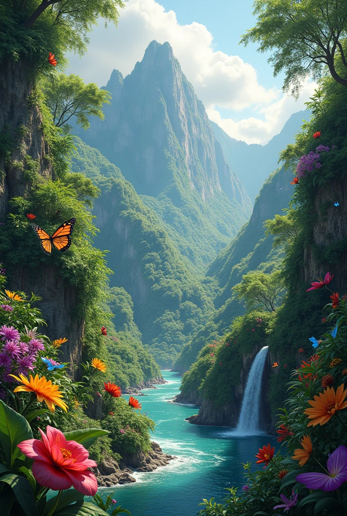 Create images alluding to biodiversity in Colombia