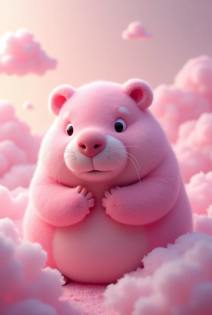 Create a pink capybara 