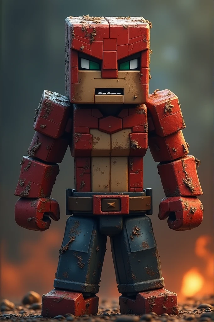 Create 4 characters with skins and call them, specific, maudo, Paco , Frank, In reference to the Minecraft game, the 4 of them come out with a lot of flow and are angry, but there are 4 of them and below each skin the names come out. 