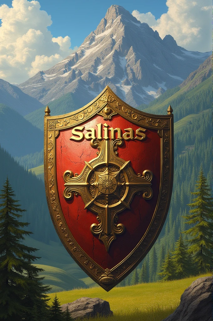 A shield for the surname Salinas 