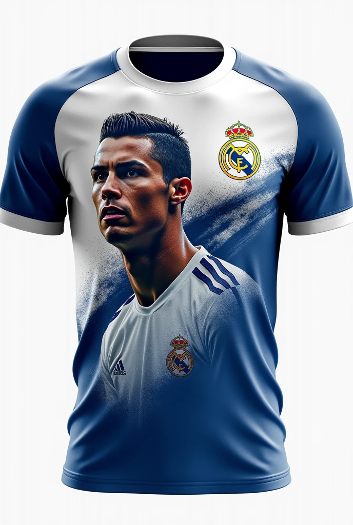 A design for a shirt with Cristiano Ronaldo&#39;s face and the Real Madrid crest and that says INVENTORY HEALTH

