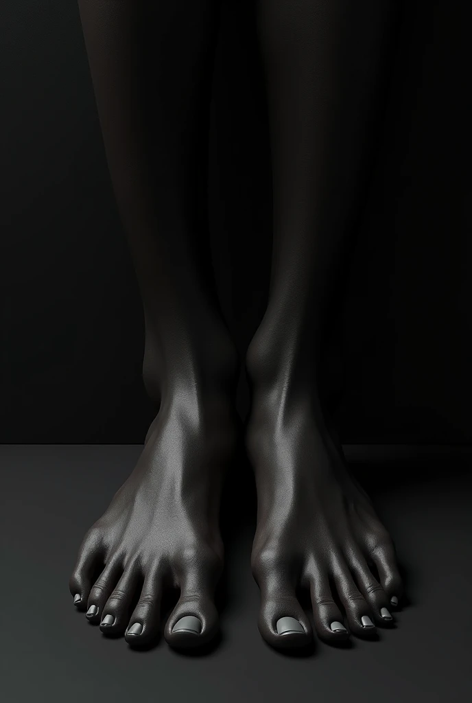 Dark skin feet