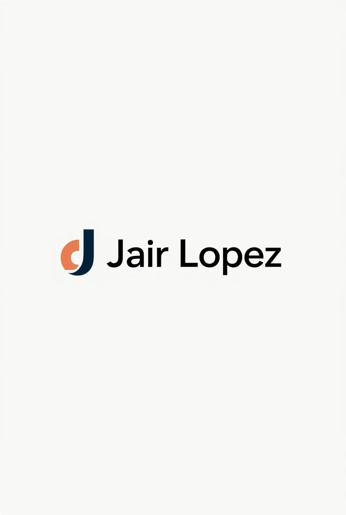 Make me a logo with the name Jair Lopez but with a modern abstract design