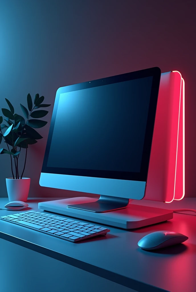 Make a poster of a computer 
