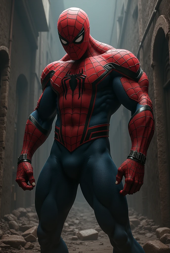 Spiderman bulge grabbing