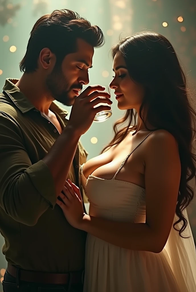 Salman khan drinking katrina kaff,s big boobs