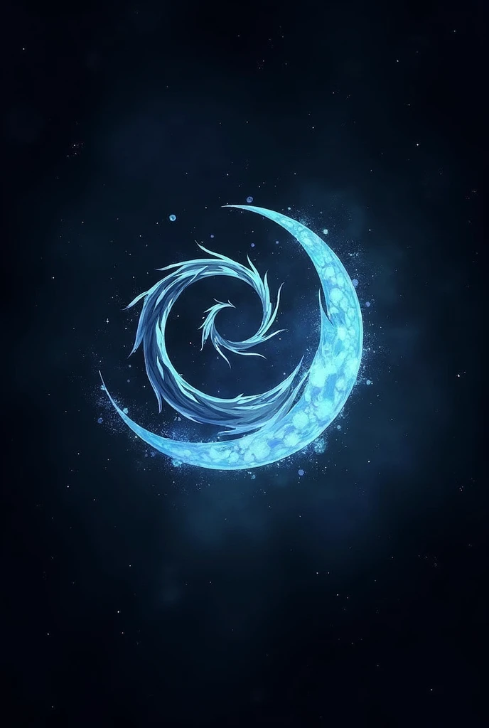 Symbol of the southern water tribe but drawn inside it or even next to a moon that can be crescent or waning but from bottom to top its vacuum 
