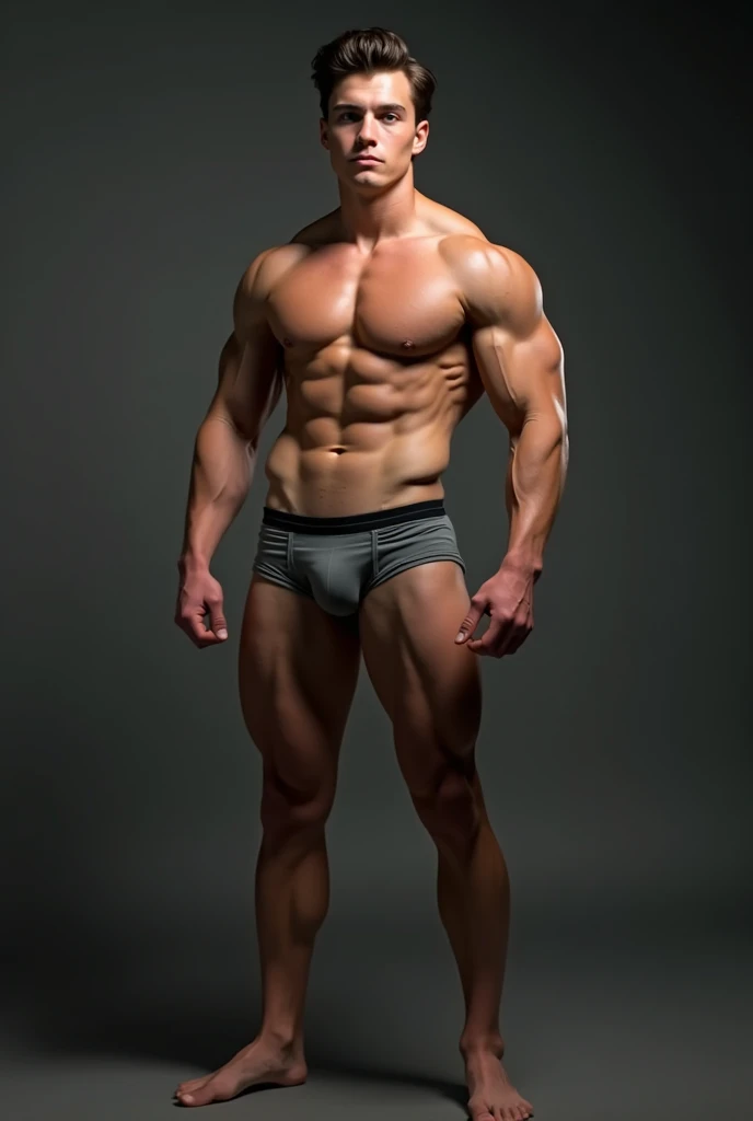 Generates a ager in underwear and muscular