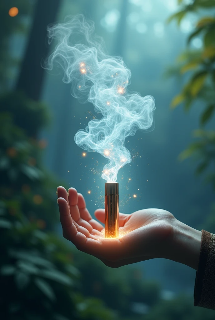 A shimmering cloud of steam moves through magical landscapes – mystical forests, glittering cities, quiet beaches. The steam transforms into glowing shapes, dancing in the air.

At the end the steam collects, forms an elegant vape in the hand of a user. The slogan appears: „Inhale the Magic. Exhale the World.“ Below it says: Vapes Planet