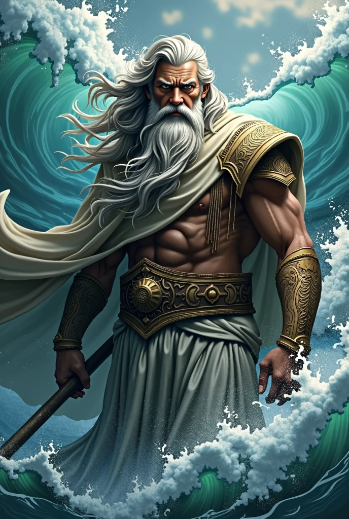 poseidon con barba