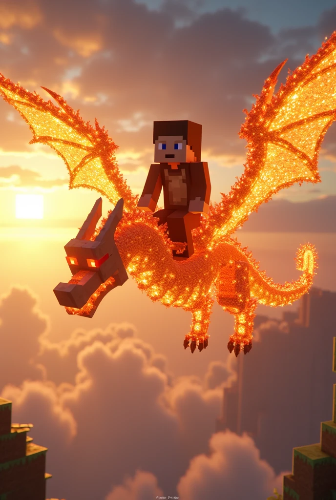 Sieve was from minecraft flying on a dragon made of fire