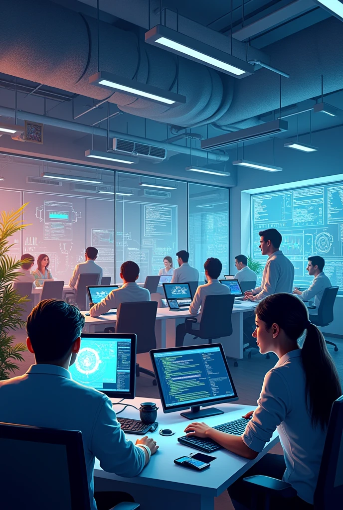 people working in the IT field
