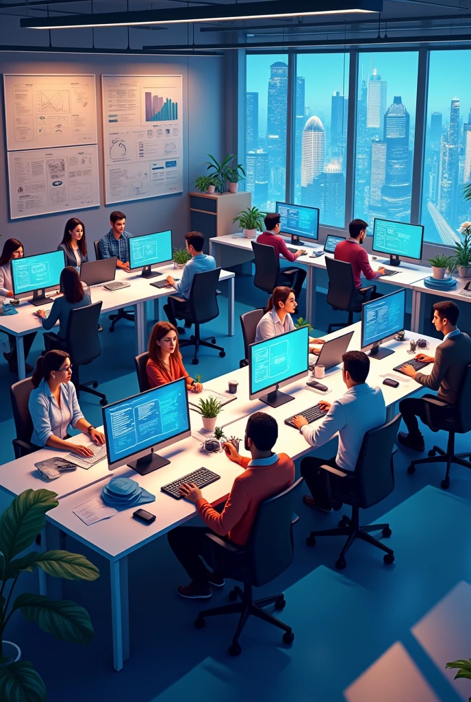 people working in the IT field