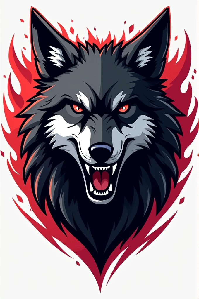 Wolf logo for volleyball team