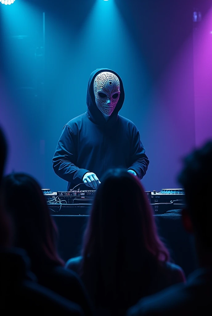 a dj wearing a mask