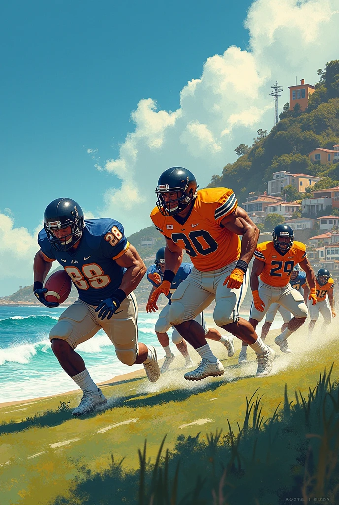 Santa Cruz Football Art