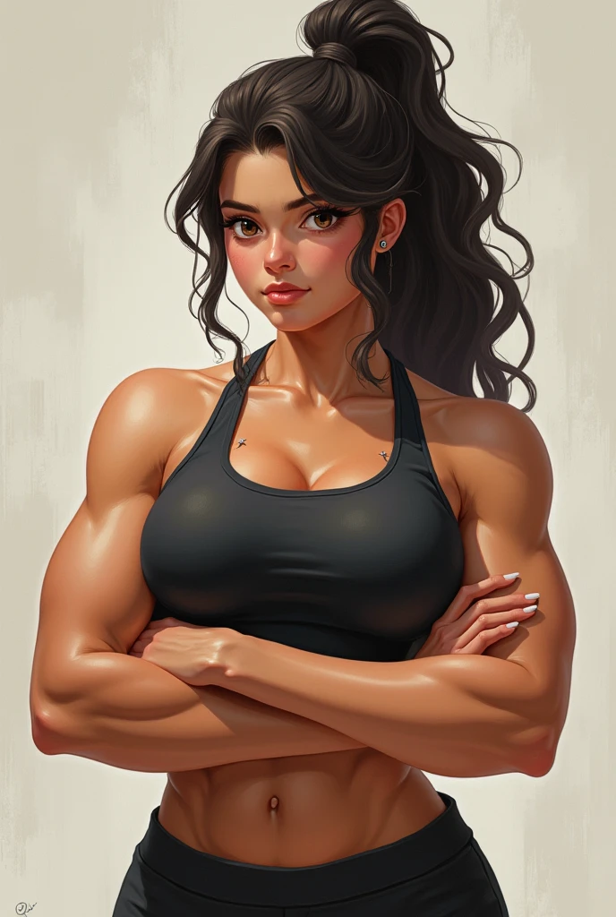 girl with a thick build 