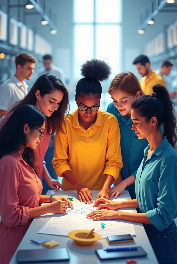 colored people working