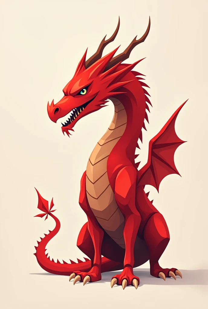 Minimalist Red Dragon 