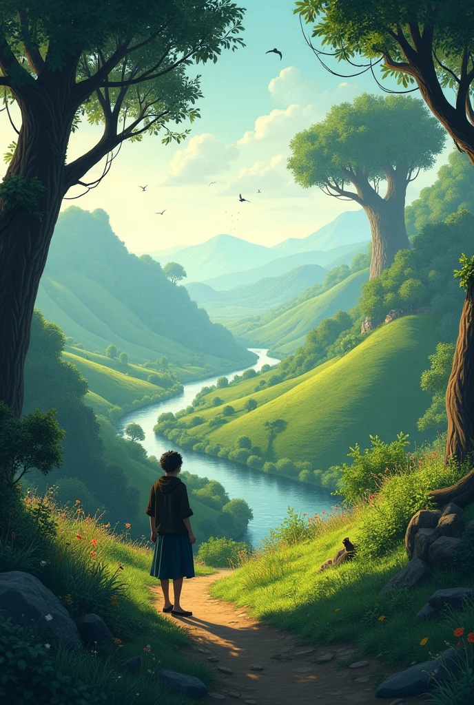 Create a landscape with the vibe of the name João Victor