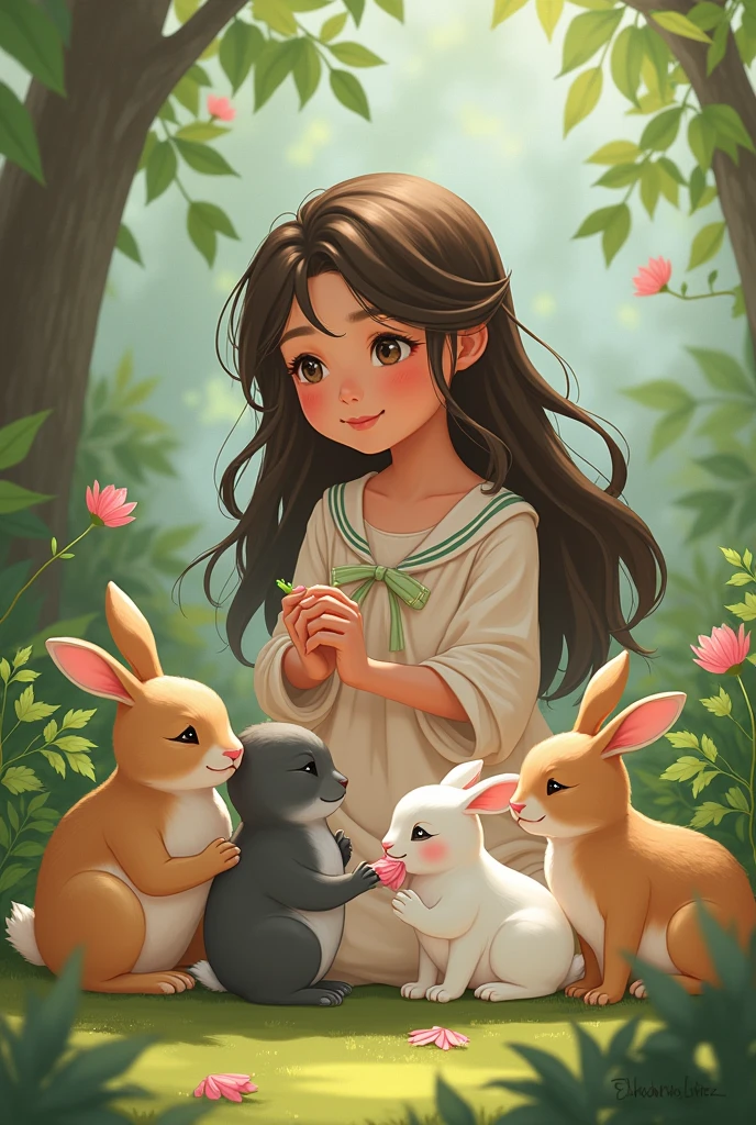 Once there was a kind girl named Lily who loved animals.