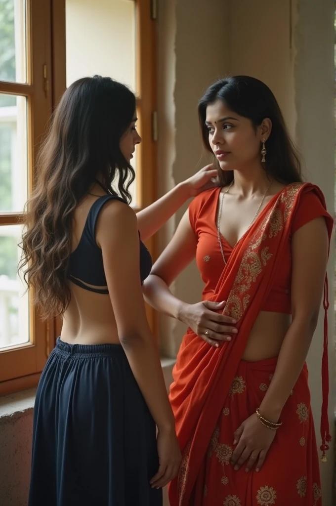School Boy hitting hot woman ass while fuck her she half naked in saari. Milf aunty was erotic saari naked ass. Chuppi ass. Boy young