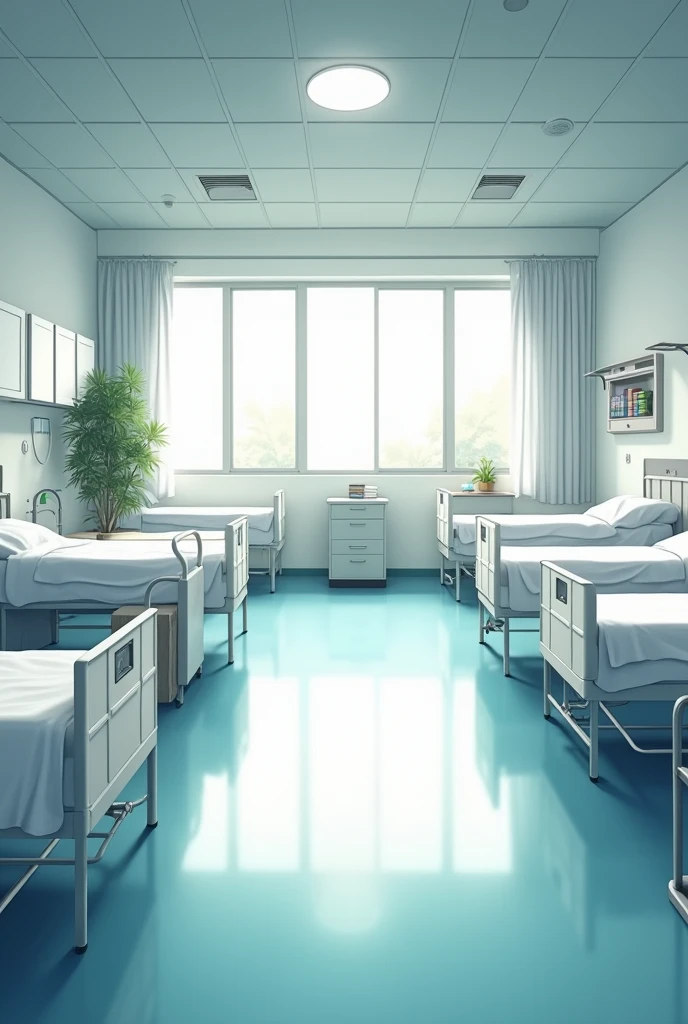 Empty school infirmary anime