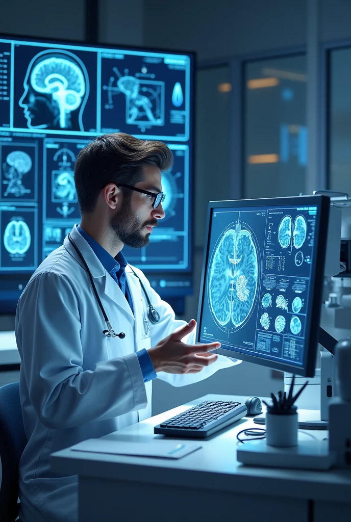 Neurologist's day image template for mouse pad