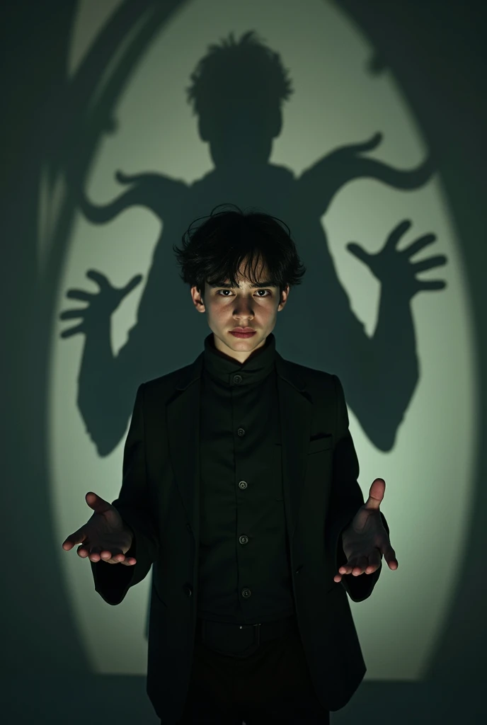 Aidan Gallagher manipulating shadows