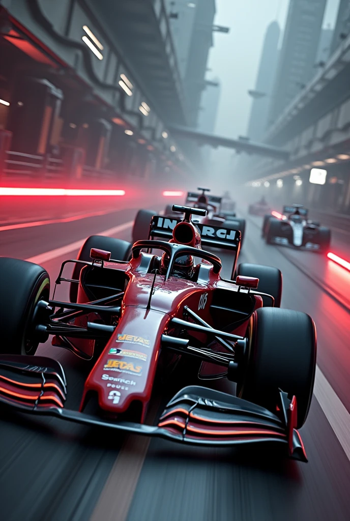 Dark vador en pilote de f1 qui pilote pour une écurie de siths contre Obi wan et l’écurie Jedi