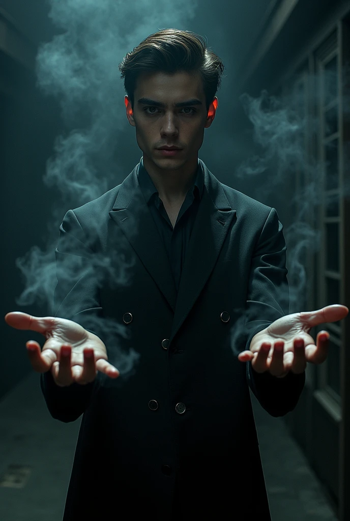 Aidan gallagher(five hargreaves) manipulating shadows with umbra kinesis